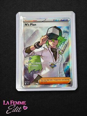 Pokemon Card N’s Plan 163/086 Secret Rare Full Art Trainer